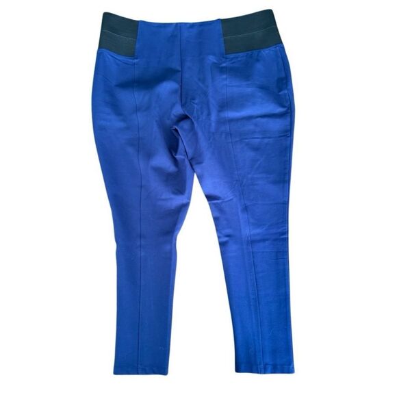 Eloquii Pants Front Seam Pull On Elastic Panel Waist 24 Blue NWT - Picture 2 of 6